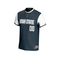 Utah State Aggies NIL Pick-A-Player Lightweight Softball Fashion Jersey - Navy