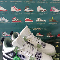 Sneakers, White Black Green Colorway, Casual Gift for Sneaker Fans