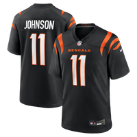 Cincinnati Bengals Josh Johnson Black Team Game Jersey