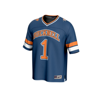#1 Bucknell Bison Lightweight Collegiate Football Fashion Jersey - Blue
