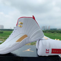 Basketball Shoes, White Gold Colorway, Lace Up Design, Casual Gift for Shoe Lovers