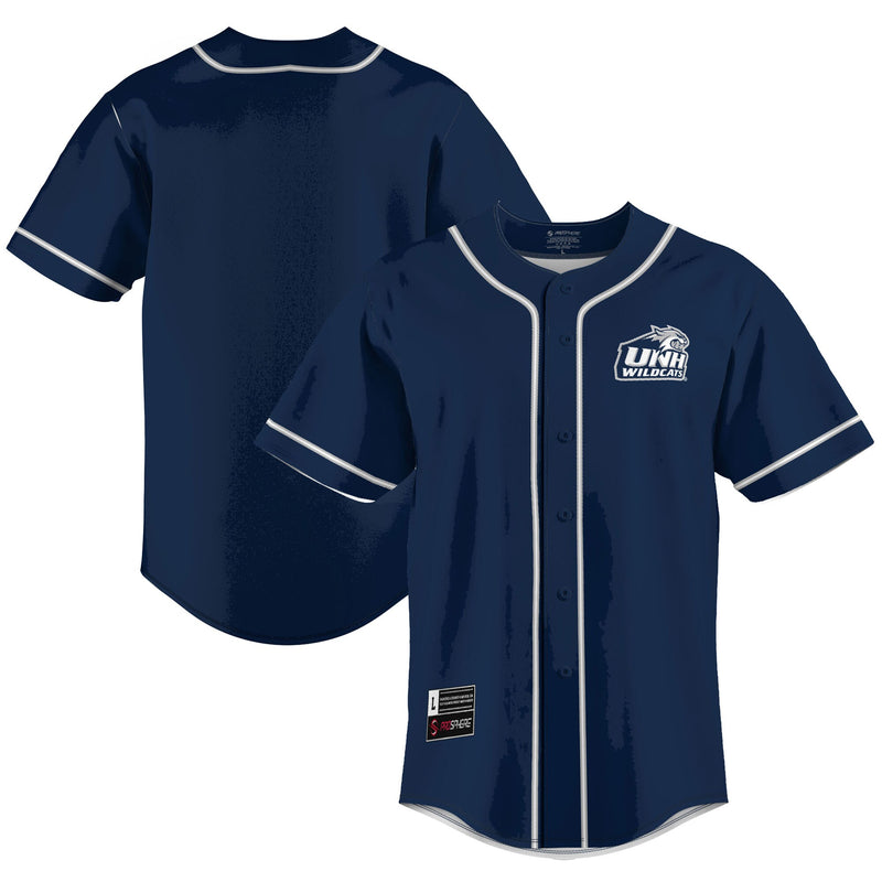 New Hampshire Wildcats Lightweight Baseball Jersey - Blue