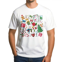 Medical Holiday Graphic Shirt, Nurse Christmas T-Shirt, RN Nursing Student Tee, Festive Healthcare Worker Graphic T-Shirt, Hospital Present