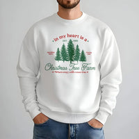 Comfy Holiday Forest Sweatshirt, Christmas Tree Farm Sweatshirt, Vintage Winter Tree Farm Pullover, Festive Xmas Crewneck Sweatshirt