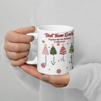 Personalized Coworker Appreciation Mug, Best Team Ever Christmas Mug, Corporate Office Holiday Ceramic Mug, Team Present Cup