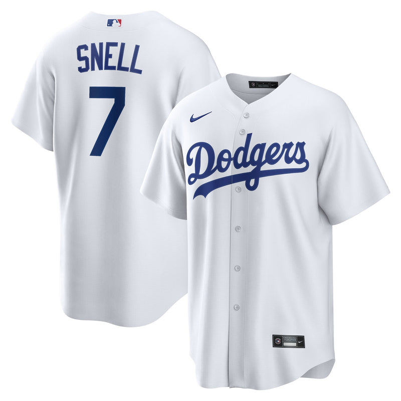 Los Angeles Dodgers Blake Snell White Home Replica Jersey