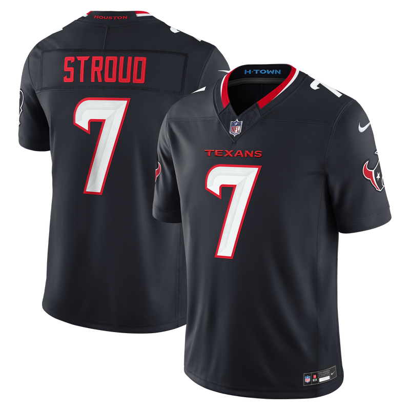 Houston Texans C.J. Stroud Navy Team Stitched Limited Jersey