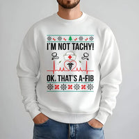 Humorous Medical Holiday Sweater, Nurse Christmas Sweatshirt, Ugly Christmas Nurse Sweatshirt, Nursing Student Crewneck, Doctor Xmas Sweatshirt