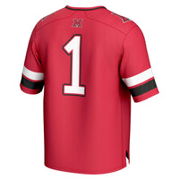 #1 Miami University RedHawks Lightweight Collegiate Football Fashion Jersey - Red