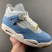 Low Top Sneakers, Blue White Colorway, Lace Up Design, Casual Gift for Sneaker Fans