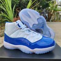 Sneakers, Royal Blue White Colorway, Lace Up Design, Casual Gift for Sneaker Fans
