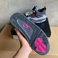 Mid Top Sneakers, Gray Black Colorway, Lace Up Design, Casual Gift for Sneaker Fans