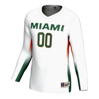 Miami Hurricanes NIL Lightweight Volleyball Jersey - White
