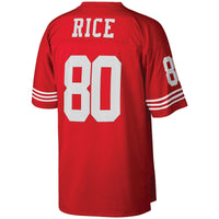 San Francisco 49ers Jerry Rice Scarlet Big & Tall 1990 Retired Player Replica Jersey