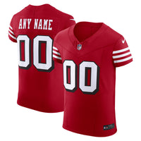 San Francisco 49ers Scarlet Alternate Elite Custom Jersey