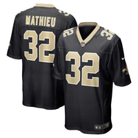 New Orleans Saints Tyrann Mathieu Black Game Jersey