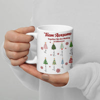 Custom Office Coworker Coffee Mug, Personalized Team Christmas Mug, Holiday Name Tree Ceramic Mug, Employee Appreciation Present for Staff