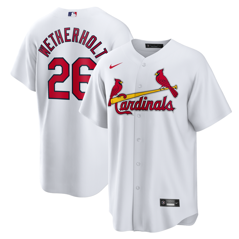 St. Louis Cardinals JJ Wetherholt White Home Replica Jersey
