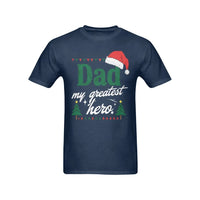 Christmas Present for Dad Shirt, Dad My Greatest Hero T-Shirt, Father Holiday Graphic Tee, Best Dad Ever Shirt, Christmas Father T-Shirt