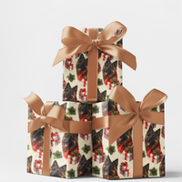 Shepherd Dog Christmas Gift Wrap, Belgian Tervuren Wrapping Paper, Festive Pet Holiday Wrapping Paper, Dog Lover Xmas Gift Wrap Roll