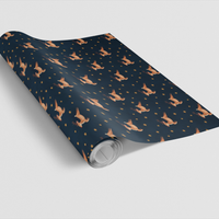 Festive Reindeer Gift Wrap, Starlit Reindeer Christmas Wrapping Paper, Winter Starlit Wrapping Paper, Holiday Deer Present Paper, Xmas Wrap