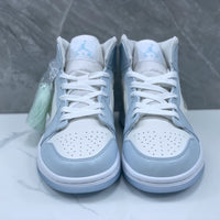 Mid Top Sneakers, Blue Colorway, Gradient Colorway, Lace Up Design, Casual Gift for Sneaker Fans