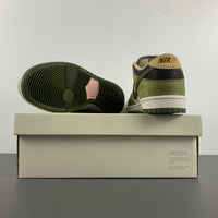 Low Top Skate Shoes, Green Colorway, Lace Up Design, Casual Gift for Shoe Lovers