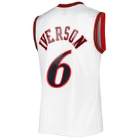 Allen Iverson White Philadelphia 76ers 2002/03 Hardwood Classics Swingman Jersey