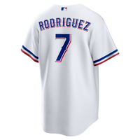 Texas Rangers Ivan Rodriguez White Home Retired Player Replica Jersey