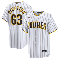 San Diego Padres Hunter Stratton White Home Replica Jersey