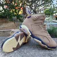 High Top Sneakers, Beige Purple Colorway, Lace Up Design, Casual Gift for Sneaker Fans