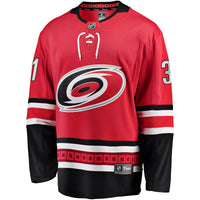 Carolina Hurricanes Frederik Andersen Red Alternate Breakaway Player Jersey