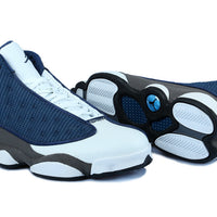 Sneakers, Navy White Colorway, Lace Up Design, Casual Gift for Sneaker Fans