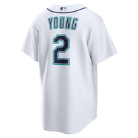 Seattle Mariners Cole Young White Home Replica Jersey