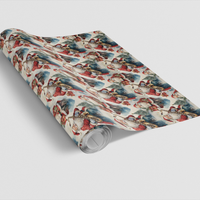 Vintage Jazz Christmas Wrapping Paper, Saxophone Santa Gift Wrap, Musician Holiday Gift Wrap, Retro Santa Present Paper, Music Lover Gift Wrap