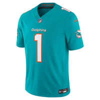 Miami Dolphins Tua Tagovailoa Aqua Team Stitched Limited Jersey