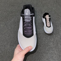Low Top Basketball Shoes, White Black Gray Colorway, Lace Up Design, Casual Gift for Shoe Lovers