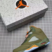 High Top Sneakers, Army Green Colorway, Lace Up Design, Casual Gift for Sneaker Fans