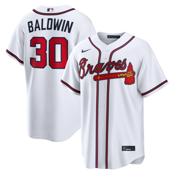Atlanta Braves Drake Baldwin White Home Replica Jersey
