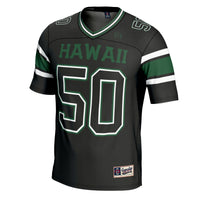 #1 Hawaii Rainbow Warriors Football Jersey - Black