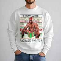 Humorous Meme Holiday Sweatshirt, Ugly Christmas Sweatshirt, Retro Xmas Party Crewneck, Humorous Christmas Sweatshirt, Unisex Holiday Present