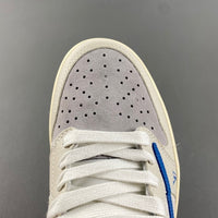 Low Top Sneakers, Royal Blue White Gray Colorway, Reverse Hook Design, Lace Up Design, Casual Gift for Sneaker Fans