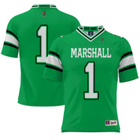 #1 Marshall Thundering Herd Endzone Football Jersey - Kelly Green