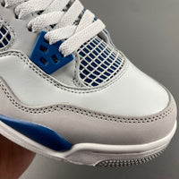Low Top Sneakers, Blue White Gray Colorway, Lace Up Design, Casual Gift for Sneaker Fans