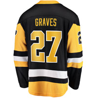 Pittsburgh Penguins Ryan Graves Black Home Breakaway Jersey