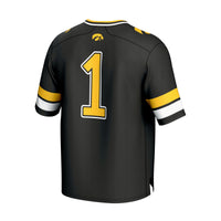 Iowa Hawkeyes Lightweight Collegiate Football Fashion Jersey - Black
