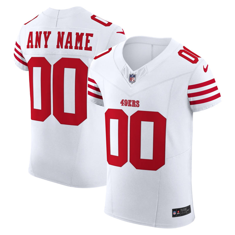San Francisco 49ers White Elite Custom Jersey
