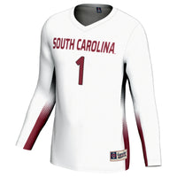 #1 South Carolina Gamecocks Lightweight Volleyball Jersey - White