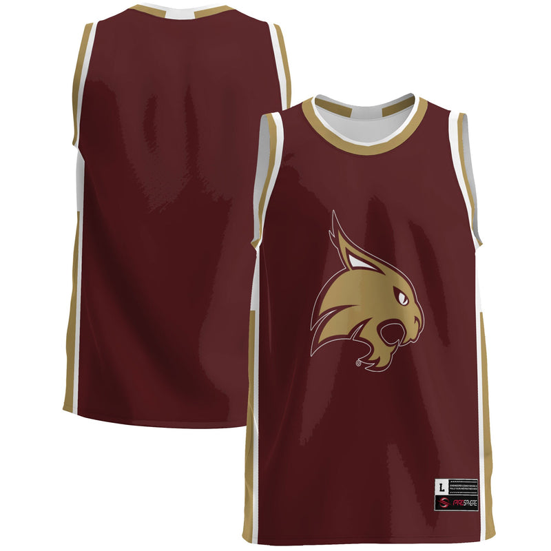 Texas State Bobcats Lightweight Basketball Jersey - Maroon