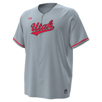 Utah Utes Replica Baseball Jersey - Gray